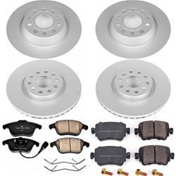 PowerStop Z23 Evolution Sport GEOMET Coated Brake Kits for 2016-2018 Q3, Q3 QUATTRO - CRK7537