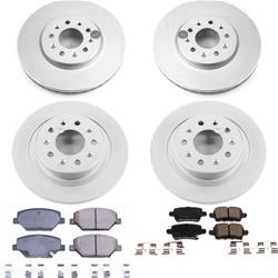 PowerStop Z17 Evolution Plus GEOMET Coated Brake Kits for 2018-2021 EQUINOX, 2019 LACROSSE, 2021 TERRAIN - CRK7565