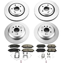 PowerStop Z17 Evolution Plus GEOMET Coated Brake Kits for 2016-2022 PILOT, 2017-2025 RIDGELINE - CRK7576