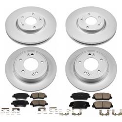 PowerStop Z17 Evolution Plus GEOMET Coated Brake Kits for 2017-2018 FORTE5, 2017 VELOSTER - CRK7583