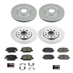 PowerStop Z17 Evolution Plus GEOMET Coated Brake Kits for 2017-2022 COMPASS - CRK7598