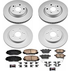 PowerStop Z17 Evolution Plus GEOMET Coated Brake Kits for 2017-2018 COROLLA IM, 2016 IM - CRK7631