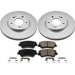 PowerStop Z17 Evolution Plus GEOMET Coated Brake Kits for 2017-2018 FORTE, FORTE5, 2016-2021 VELOSTER - CRK7672