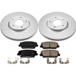 PowerStop Z17 Evolution Plus GEOMET Coated Brake Kits for 2017-2018 FORTE5, 2016-2017 VELOSTER - CRK7673
