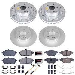 PowerStop Z23 Evolution Sport GEOMET Coated Brake Kits for 2008-2012 C300 - CRK7759