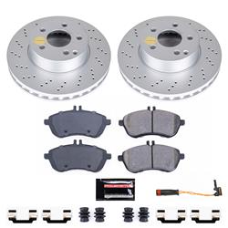 PowerStop Z23 Evolution Sport GEOMET Coated Brake Kits for 2012-2015 C250, 2008-2012 C300 - CRK7766