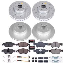 PowerStop Z23 Evolution Sport GEOMET Coated Brake Kits for 2010-2016 E350, 2013-2016 E400 - CRK7830