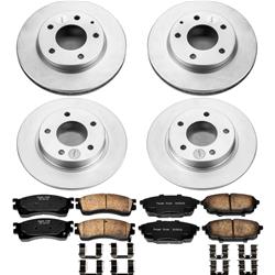 PowerStop Z17 Evolution Plus GEOMET Coated Brake Kits for 2001-2003 PROTEGE, 2002-2003 PROTEGE5 - CRK789