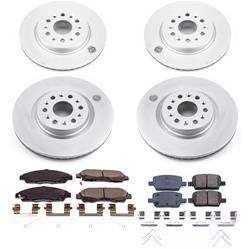 PowerStop Z17 Evolution Plus GEOMET Coated Brake Kits for 2018-2020 ENCLAVE, 2017-2020 XT5, 2020 XT6 - CRK7909
