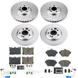PowerStop Z23 Evolution Sport GEOMET Coated Brake Kits for 2017-2019 E300, 2020-2023 E350 - CRK7987
