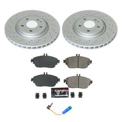 PowerStop Z17 Evolution Plus GEOMET Coated Brake Kits for 2014-2019 CLA250, 2015-2020 GLA250, 2017-2019 QX30 - CRK8266