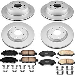 PowerStop Z17 Evolution Plus GEOMET Coated Brake Kits for 2008-2013 ROGUE, 2014-2015 ROGUE SELECT - CRK8268