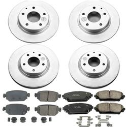 PowerStop Z17 Evolution Plus GEOMET Coated Brake Kits for 2017-2018 3, 2019-2021 CX-3 - CRK8282
