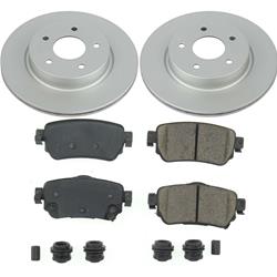 PowerStop Z17 Evolution Plus GEOMET Coated Brake Kits for 2018-2025 LEAF, 2018-2020 ROGUE, 2019-2021 ROGUE SPORT - CRK8313