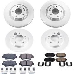 PowerStop Z17 Evolution Plus GEOMET Coated Brake Kits for 2020-2023 FORTE, 2019-2021 VELOSTER - CRK8345