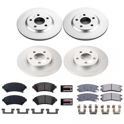 PowerStop Z17 Evolution Plus GEOMET Coated Brake Kits for 2005 DEVILLE - CRK8438