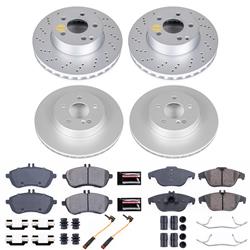 PowerStop Z17 Evolution Plus GEOMET Coated Brake Kits for 2012-2015 C250 - CRK8439