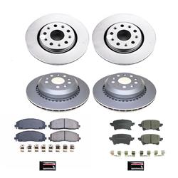 PowerStop Z17 Evolution Plus GEOMET Coated Brake Kits for 2020-2023 GLADIATOR, 2021-2022 WRANGLER - CRK8509