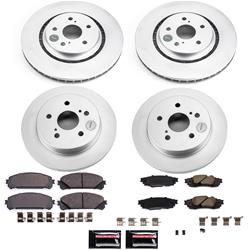 PowerStop Z23 Evolution Sport GEOMET Coated Brake Kits for 2020-2021 AVALON, 2020-2024 CAMRY - CRK8633