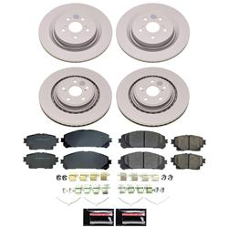 PowerStop Z17 Evolution Plus GEOMET Coated Brake Kits for 2020-2024 HIGHLANDER, 2023-2024 RX350 - CRK8817