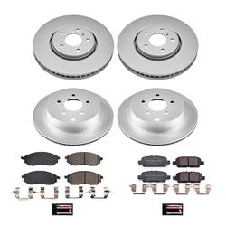 PowerStop Z17 Evolution Plus GEOMET Coated Brake Kits for 2010-2012 FX35, 2013 FX37, 2014 QX70 - CRK8878