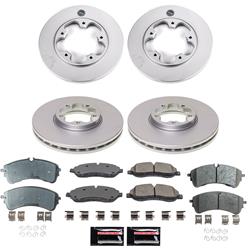 PowerStop Z17 Evolution Plus GEOMET Coated Brake Kits for 2020 TRANSIT-150, TRANSIT-250, TRANSIT-350 - CRK8999