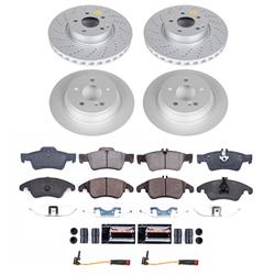 PowerStop Z23 Evolution Sport GEOMET Coated Brake Kits for 2014-2016 E250 - CRK9038
