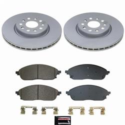 PowerStop Z17 Evolution Plus GEOMET Coated Brake Kits for 2022-2024 GRAND CHEROKEE, 2021-2025 GRAND CHEROKEE L - CRK9240