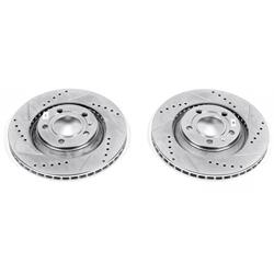 PowerStop Evolution Drilled and Slotted Rotors for 2004-2009 S4 - EBR-1014XPR