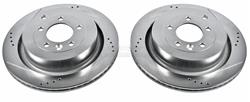 PowerStop Evolution Drilled and Slotted Rotors for 2005-2009 LR3, 2010-2016 LR4, 2006-2013 RANGE ROVER SPORT - EBR-1046XPR