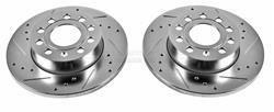 PowerStop Evolution Drilled and Slotted Rotors for 2008 A3, 2005-2010 JETTA, 2006-2009 RABBIT - EBR-1069XPR