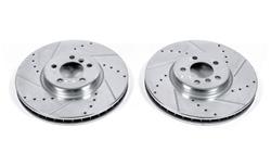 PowerStop Evolution Drilled and Slotted Rotors for 2011-2018 X5, 2008-2019 X6 - EBR1218XPR