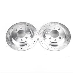 PowerStop Evolution Drilled and Slotted Rotors for 1987-1993 900, 1988-1998 9000 - EBR-232XPR