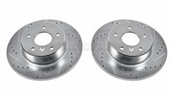 PowerStop Evolution Drilled and Slotted Rotors for 1999-2004 DISCOVERY, 1995-2002 RANGE ROVER - EBR-485XPR