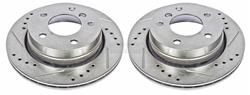 PowerStop Evolution Drilled and Slotted Rotors for 2000 323CI, 1998-2000 323I, 1996-1999 328I - EBR-488XPR