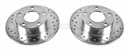 PowerStop Evolution Drilled and Slotted Rotors for 1998-2001 A6 QUATTRO - EBR-619XPR
