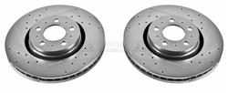 PowerStop Evolution Drilled and Slotted Rotors for 2001-2009 S60, 1999-2006 S80, 2001-2007 V70 - EBR-643XPR