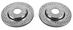 PowerStop Evolution Drilled and Slotted Rotors for 2000-2004 S40, V40 - EBR-644XPR