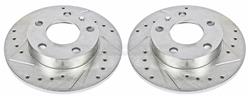 PowerStop Evolution Drilled and Slotted Rotors for 2002-2006 A4, 2002-2005 A4 QUATTRO - EBR-655XPR