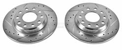 PowerStop Evolution Drilled and Slotted Rotors for 2002-2006 A4, A4 QUATTRO - EBR-656XPR