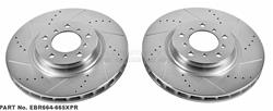 PowerStop Evolution Drilled and Slotted Rotors for 2001-2006 M3 - EBR-664XPR