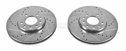 PowerStop Evolution Drilled and Slotted Rotors for 2003-2011 9-3, 2010-2011 9-3X - EBR-678XPR