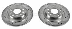 PowerStop Evolution Drilled and Slotted Rotors for 2003-2011 9-3 - EBR-679XPR