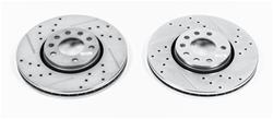 PowerStop Evolution Drilled and Slotted Rotors for 2003-2011 9-3, 2010-2011 9-3X - EBR-681XPR