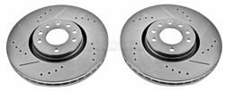 PowerStop Evolution Drilled and Slotted Rotors for 2003-2011 9-3, 2010-2011 9-3X - EBR-687XPR