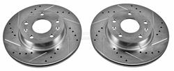 PowerStop Evolution Drilled and Slotted Rotors for 2002-2005 FREELANDER - EBR-809XPR