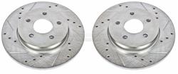 PowerStop Evolution Drilled and Slotted Rotors for 2002-2008 X-TYPE - EBR-817XPR