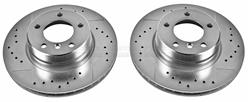 PowerStop Evolution Drilled and Slotted Rotors for 2004-2007 525I - EBR-841XPR