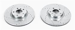 PowerStop Evolution Drilled and Slotted Rotors for 2007-2018 X5, 2008-2010 X6 - EBR-851XPR