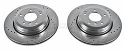 PowerStop Evolution Drilled and Slotted Rotors for 2004-2007 525I, 530I, 2008-2009 528I - EBR-874XPR